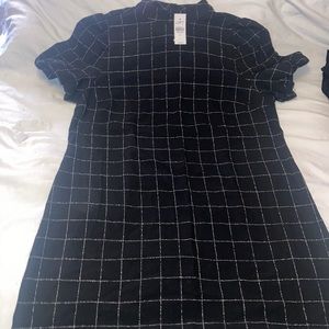 Black and White printed dress